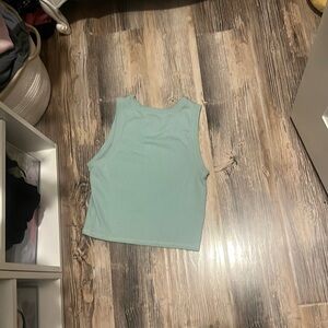 Cute mint green tank top. A little bit cropped size small. From hollister.